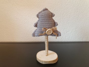 Kerstboom klein lichtgrijs
